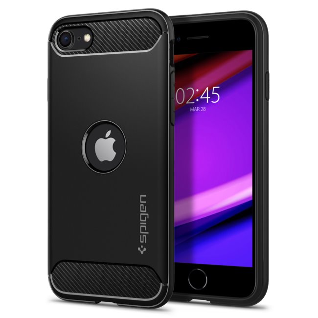 Pouzdro Spigen Rugged Armor pro Apple iPhone SE 20/SE 22/8/7, black Pouzdro Spigen Rugged Armor pro Apple iPhone SE 20/SE 22/8/7, black