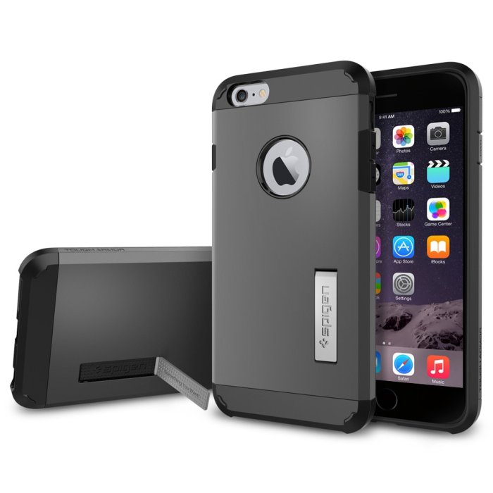 Pouzdro Spigen Tough Armor pro Apple iPhone 6 Plus a 6S Plus, Gunmetal
