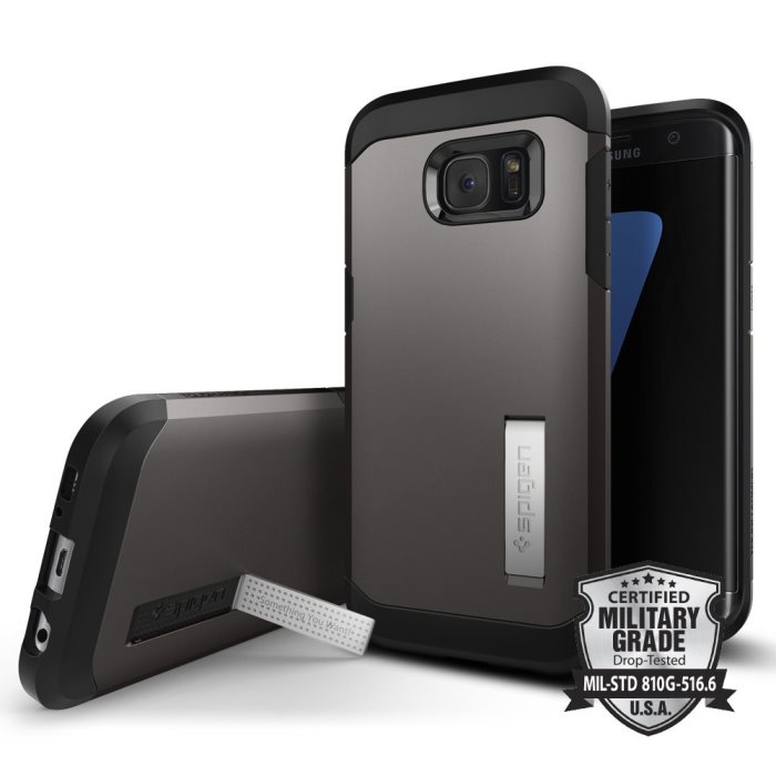 Pouzdro Spigen Tough Armor pro Samsung Galaxy S7 Edge-G935F, Gunmetal