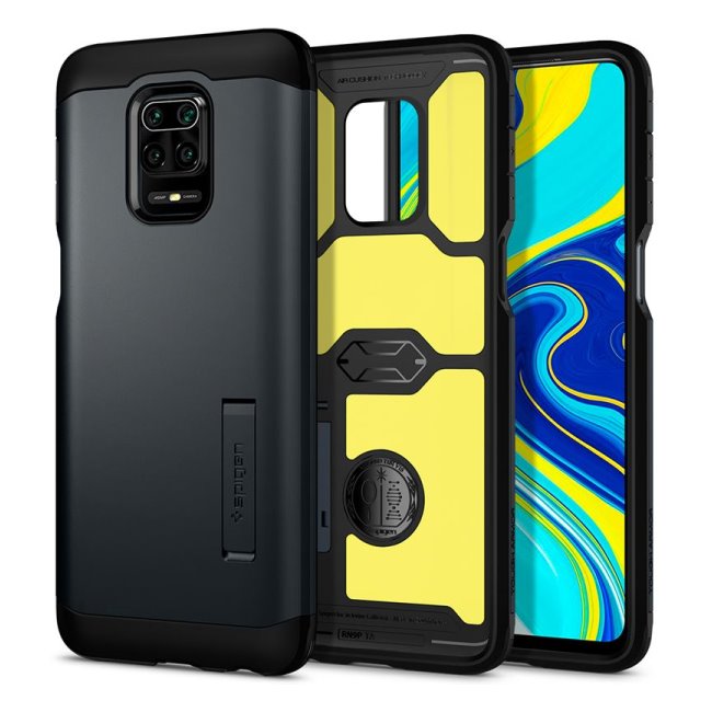 Pouzdro Spigen Tough Armor pro Xiaomi Redmi Note 9S/9 Pro, černé