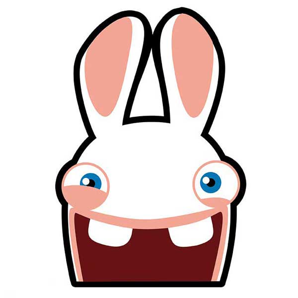 Raving Rabbid Mousepad-Bwaaah!