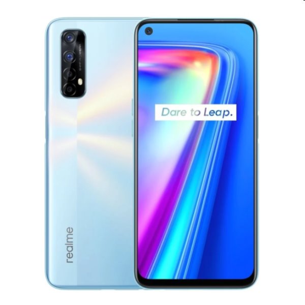 Realme 7, 6/64GB, Dual SIM, Mist White, Třída A - použité, záruka 12 měsíců