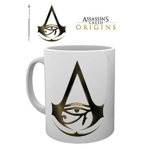 Šálek Assassin Creed Origins Logo White