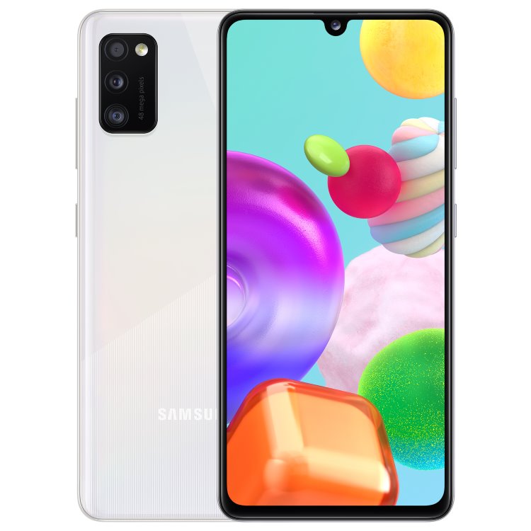 Samsung Galaxy A41-A415F, 4/64GB, Dual SIM | White, Třída A +-použité, záruka 12 měsíců