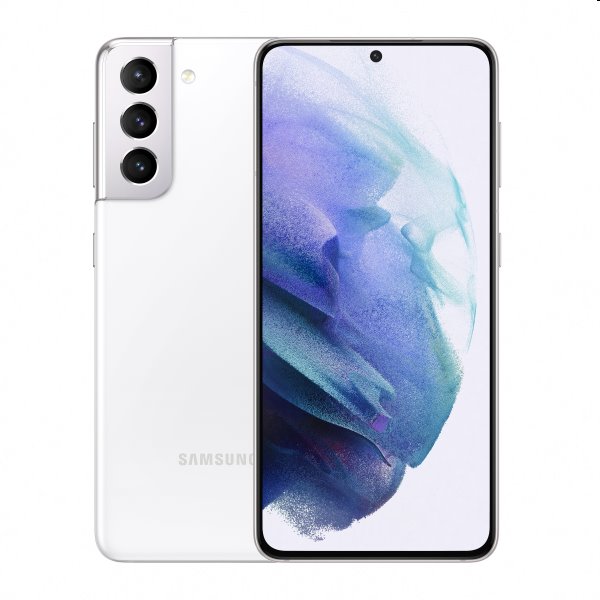 Samsung Galaxy S21 5G - G991B, 8/128GB, White, Třída C - použito, záruka 12 měsíců