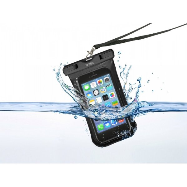 SBS vodotěsné pouzdro pro smartphone s displejem do 5,5", černé SBS vodotěsné pouzdro pro smartphone s displejem do 5,5", černé