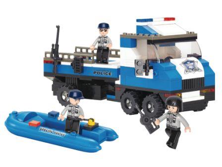 Sluban Policejní nákladní auto s člunem