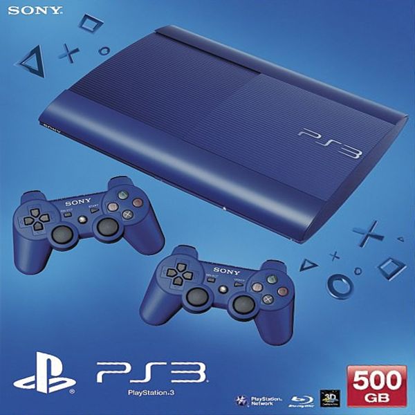 Sony PlayStation 3 500GB, metallic blue