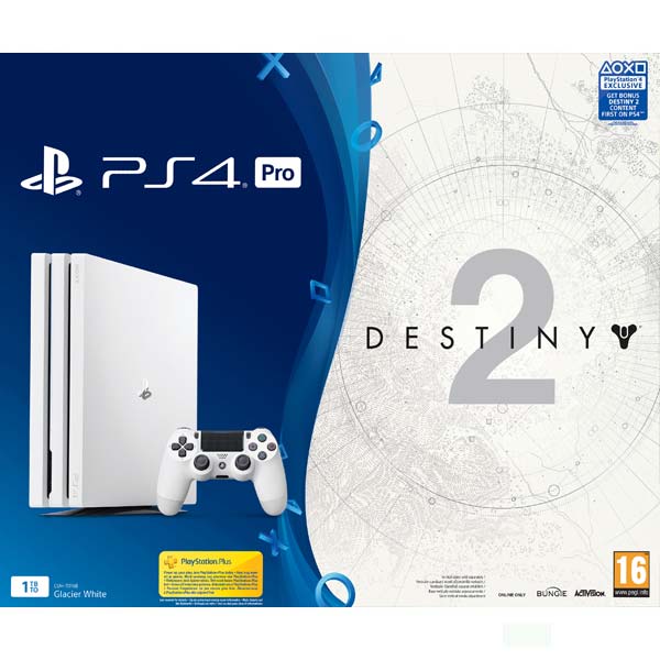 Sony PlayStation 4 Pro 1TB, Glacier White + Destiny 2 + To jste vy! 
 + PS Plus 14 dní
