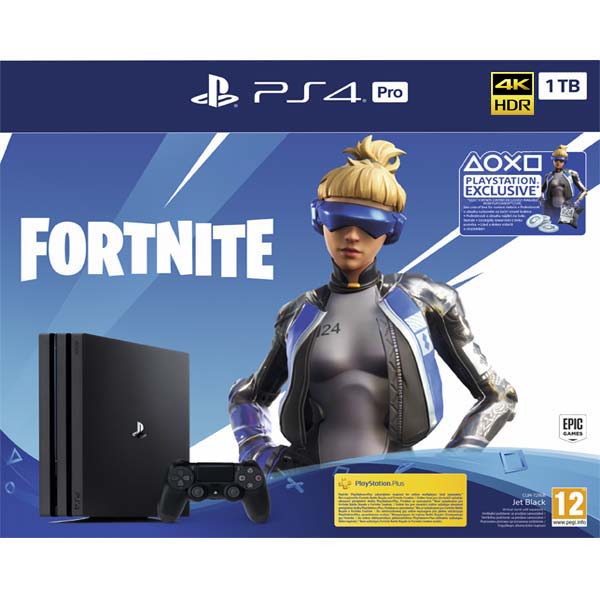 Sony PlayStation 4 Pro 1TB, jet black (Fortnite 2000 V Bucks Neo Versa Bundle)