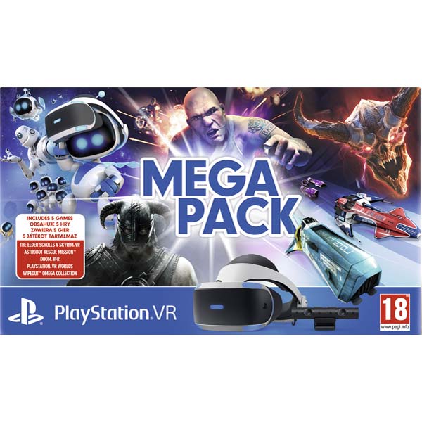 Sony PlayStation VR V2 (Mega Pack 5 her) + Sony PlayStation 4 Camera