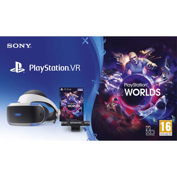 Sony PlayStation VR V2 + Sony PlayStation 4 Camera + VR Worlds-OPENBOX (Rozbalené zboží s plnou zárukou)