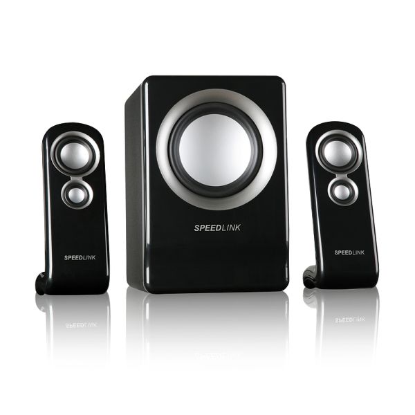 Speed-Link Vivente 2.1 Subwoofer System, black-silver Speed-Link Vivente 2.1 Subwoofer System, black-silver