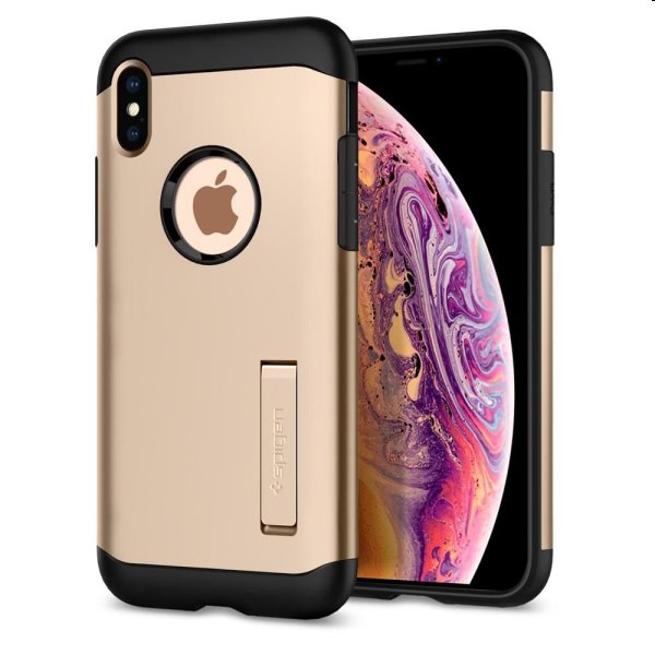 Spigen kryt Slim Armor pre iPhone XS Max, champagne gold