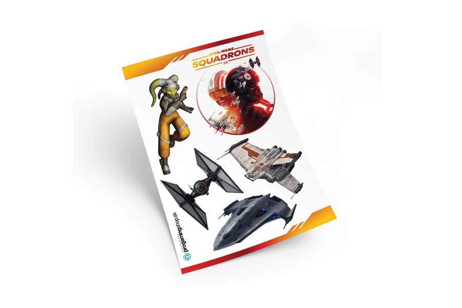 Dárek - Star Wars: Squadrons nálepky v ceně 129,- Kč