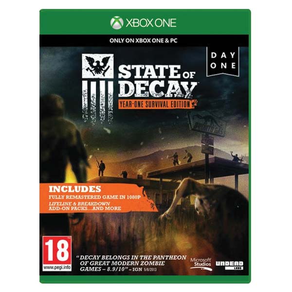 State of Decay (Year-One Survival Edition)[XBOX ONE]-BAZAR (použité zboží)