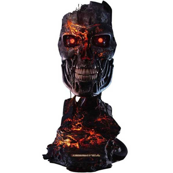 T 800 Battle Damaged Art Mask (Terminator 2)