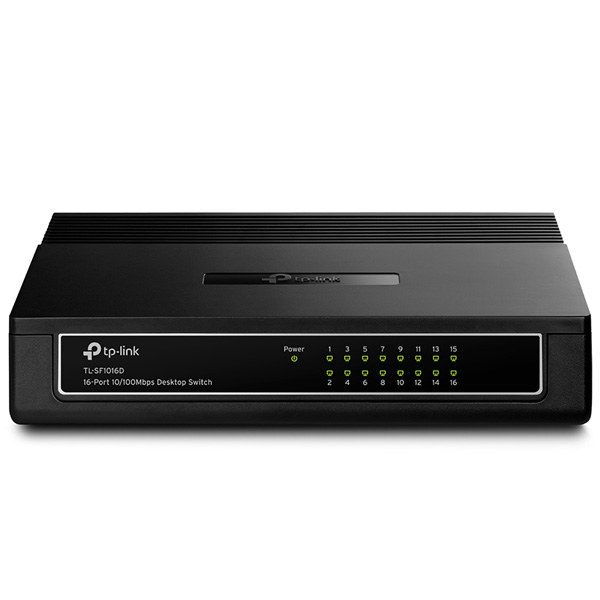 TP-Link TL-SF1016D 16x 10/100Mbps Desktop Switch, black TP-Link TL-SF1016D 16x 10/100Mbps Desktop Switch, black