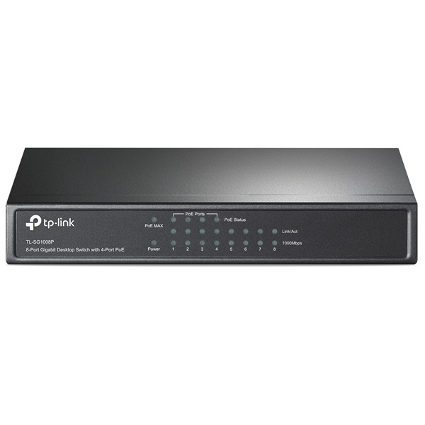 TP-Link TL-SG1008P 8x Gigabit Desktop Switch, black TP-Link TL-SG1008P 8x Gigabit Desktop Switch, black