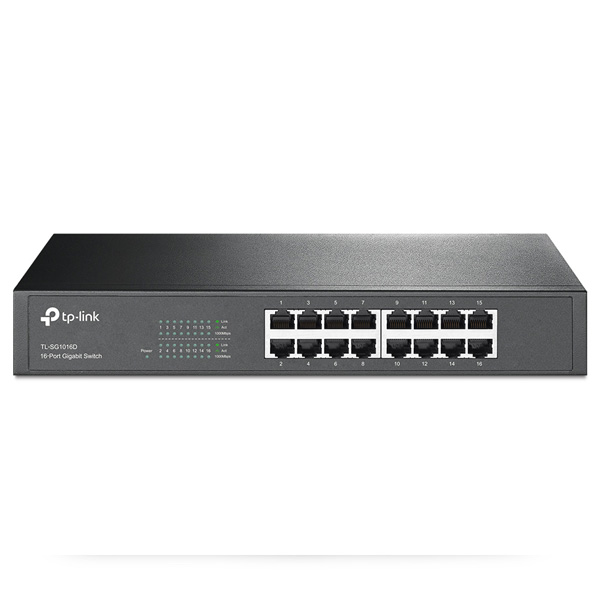 TP-Link TL-SG1016D 16x Gigabit Switch, steel grey TP-Link TL-SG1016D 16x Gigabit Switch, steel grey