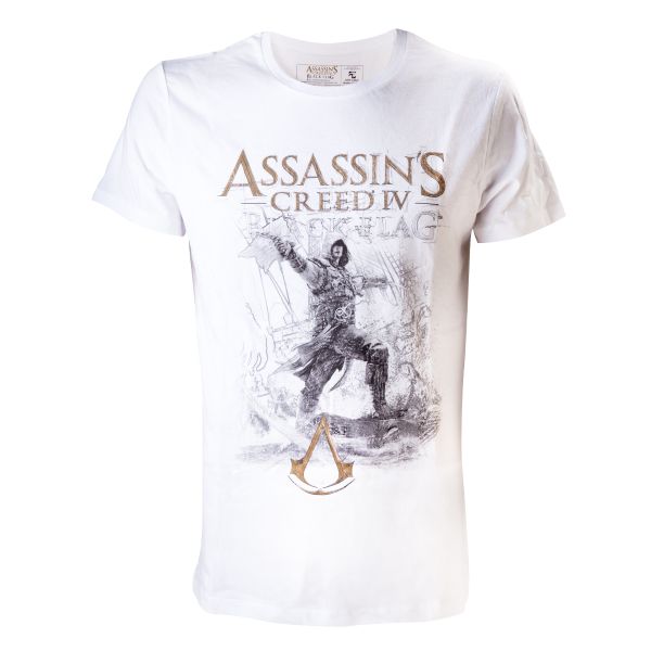 Tričko Assassins Creed 4 Black Flag: Sketch Art XL