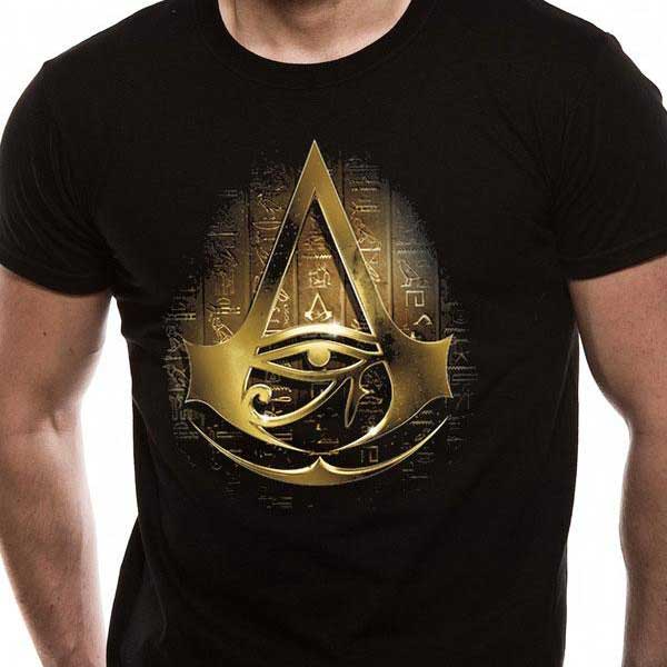 Tričko Assassins Creed Origins Gold Hieroglyphs L