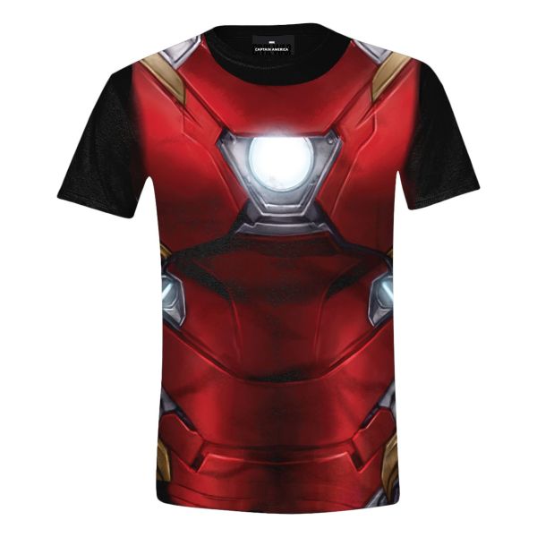 Tričko Captain America Civil War: Iron-Man Costume Full Printed S