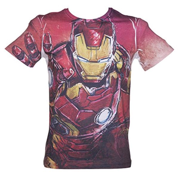 Tričko Iron Man: Blasting Full Printed XL