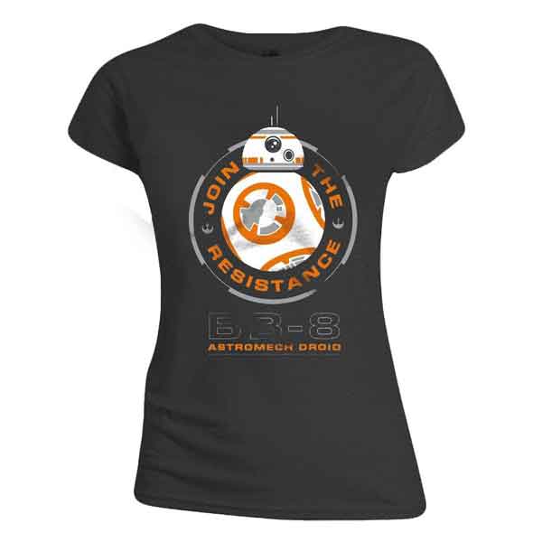 Tričko Star Wars VII BB-8 Droid Women Anthracite M