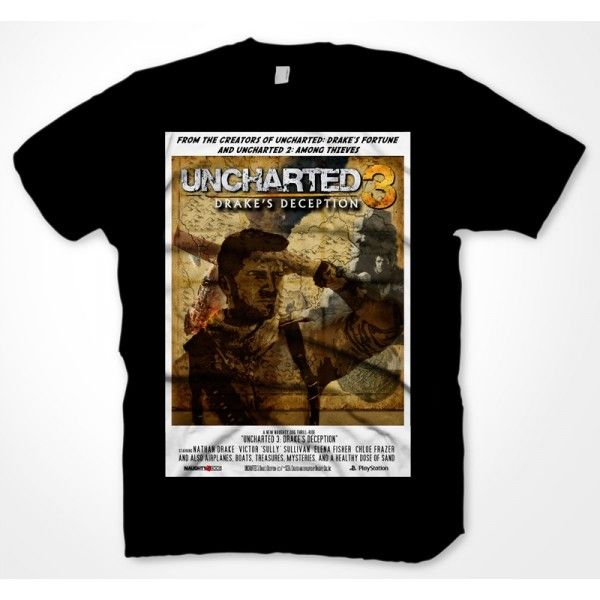 Tričko Uncharted 3: Poster, XLARGE