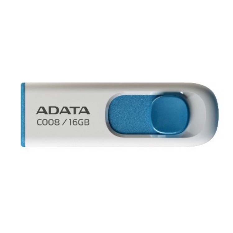 USB klíč A-Data C008, 16GB, USB 2.0, White (AC008-16G-RWE)