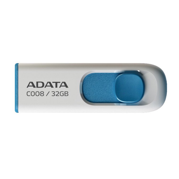 USB klíč A-Data C008, 32GB, USB 2.0, White (AC008-32G-RWE)