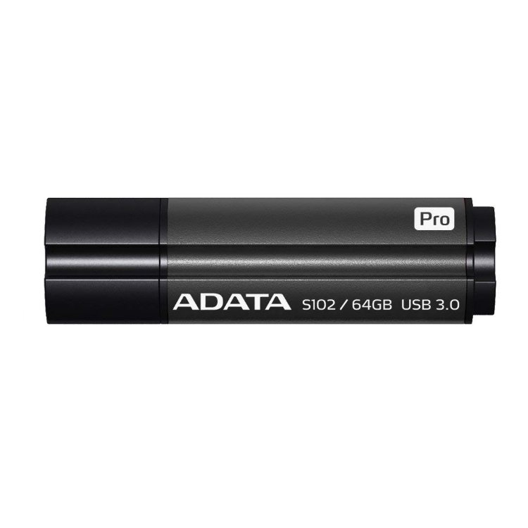 USB klíč A-Data S102 Pro, 64GB, USB 3.1-rychlost 100/50 MB/s, Black (AS102P-64G-RGY)