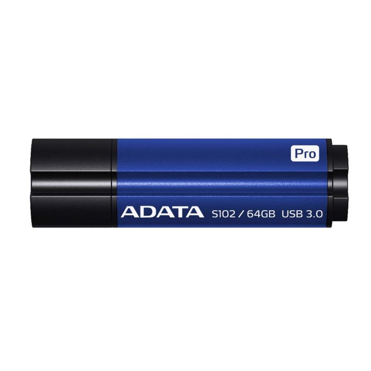USB klíč A-Data S102 Pro, 64GB, USB 3.1-rychlost 100/50 MB/s, Blue (AS102P-64G-RBL)