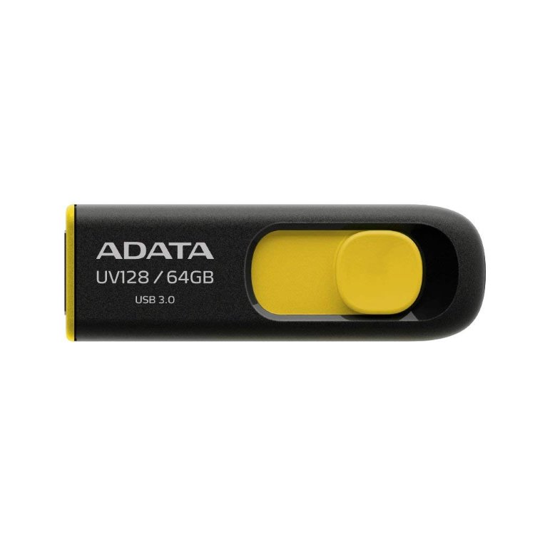 USB klíč A-DATA UV128, 64GB, USB 3.1-rychlost 90/40 MB/s (AUV128-64G-RBY)