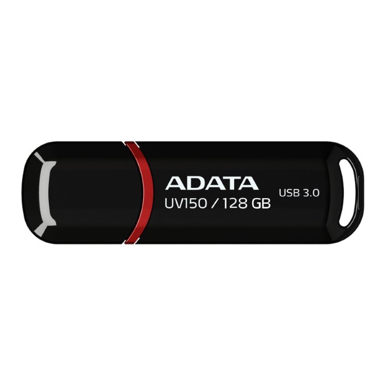 USB klíč A-DATA UV150, 128GB, USB 3.1-rychlost 90/40MB/s (AUV150-128G-RBK)