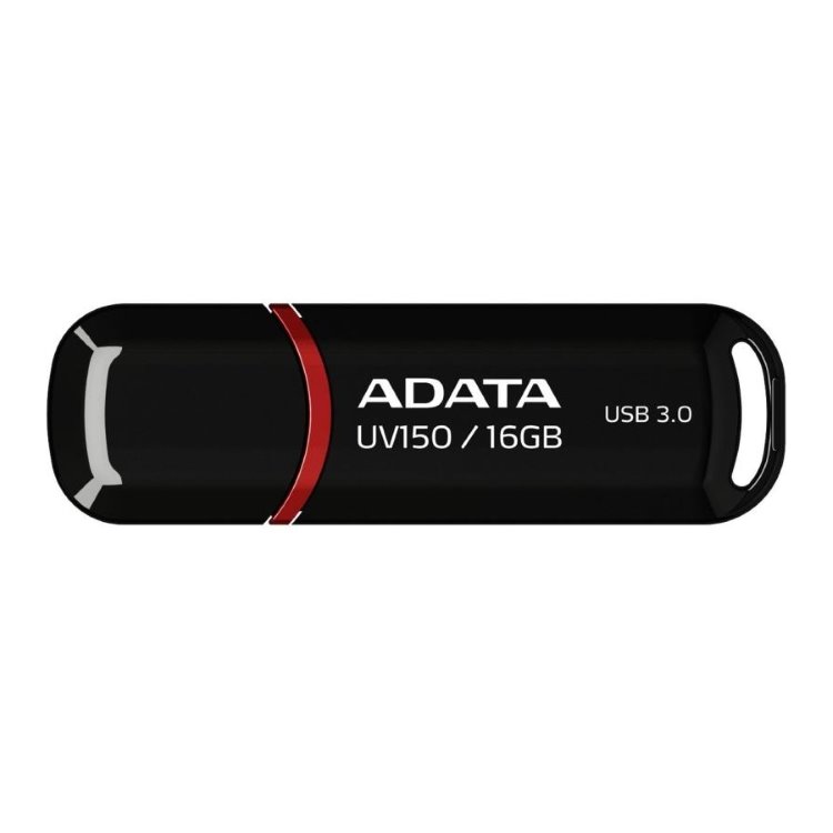 USB klíč A-DATA UV150, 16GB, USB 3.1-rychlost 90/40MB/s (AUV150-16G-RBK)