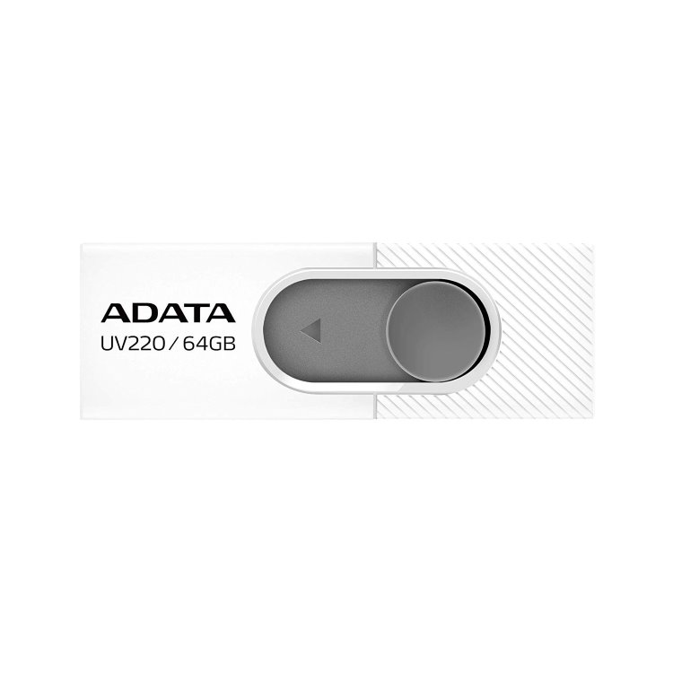 USB klíč A-DATA UV220, 64GB, USB 2.0, White (AUV220-64G-RWHGY)