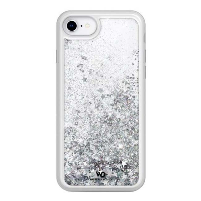 Pouzdro White Diamonds Sparkle pro Apple iPhone SE 20/SE 22/6/7/8, Silver Stars Pouzdro White Diamonds Sparkle pro Apple iPhone SE 20/SE 22/6/7/8, Silver Stars