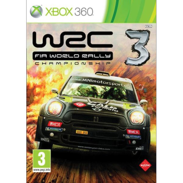 WRC: FIA World Rally Championship 3-XBOX 360-BAZAR (použité zboží)