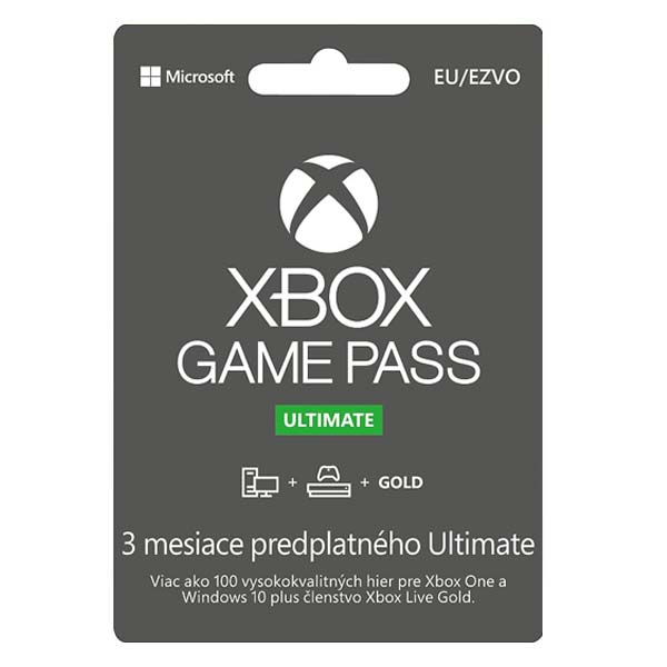 Dárek - Xbox Game Pass Ultimate 3 months - XBOX Series Promo v ceně 969,- Kč