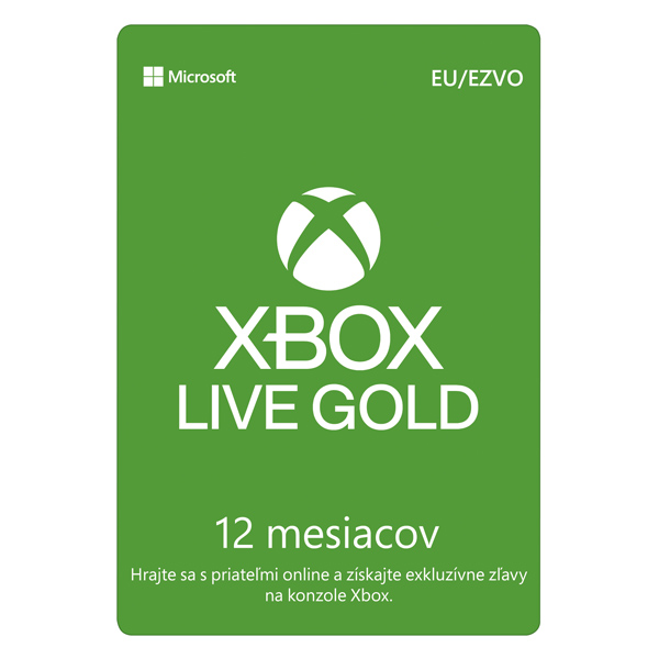 Xbox Live GOLD 12 měsíční předplatné CD-Key