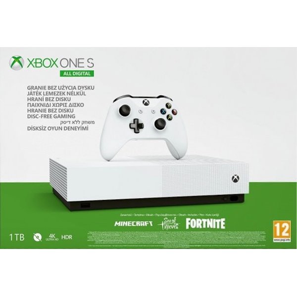 Xbox One S 1TB (All-Digital Edition)-BAZAR (použité zboží, smluvní záruka 12 měsíců)