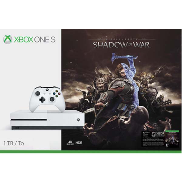 Xbox One S 1TB + Middle-Earth: Stín války