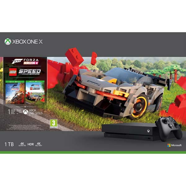 Xbox One X 1TB + Forza Horizon 4 CZ + Forza Horizon 4: LEGO Speed \u200b\u200bChampions