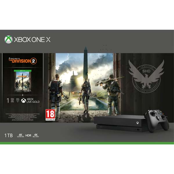 Xbox One X 1TB + Tom Clancys The Division 2 CZ