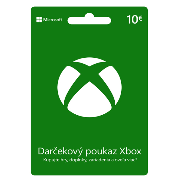 Xbox Store 10 €-elektronická peněženka