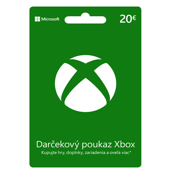 Xbox Store 20 €-elektronická peněženka