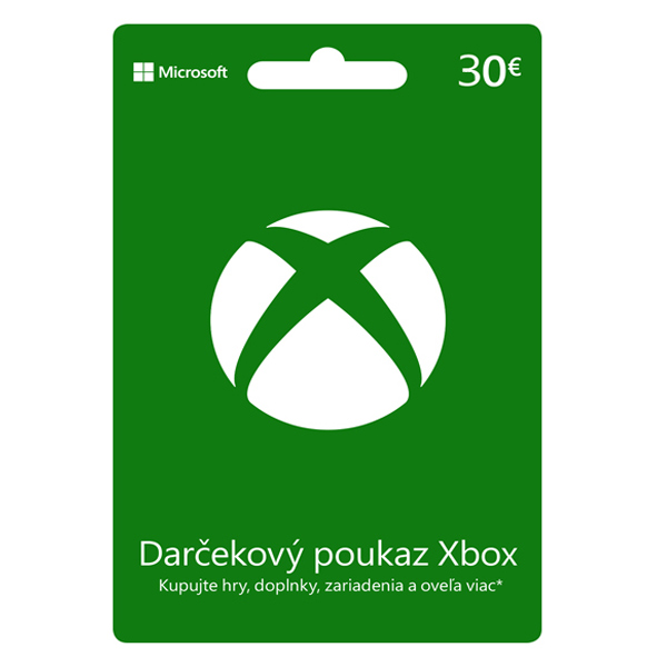 Xbox Store 30 €-elektronická peněženka