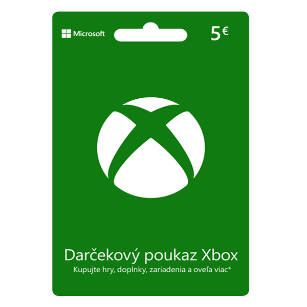 Xbox Store 5 €-elektronická peněženka